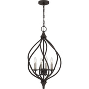 Quoizel DUP2816OZ Dupont Four Light Pendant, Old Bronze Alternate Image 2.jpg