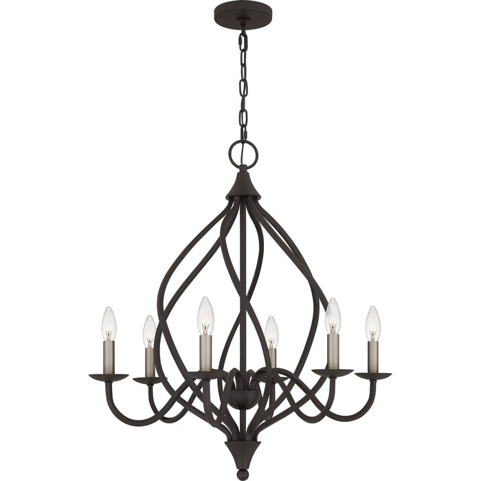 Quoizel DUP5025OZ Dupont Six Light Chandelier, Old Bronze Alternate Image 2.jpg