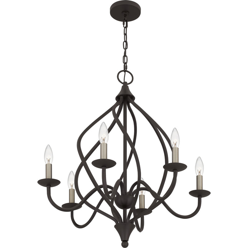 Quoizel DUP5025OZ Dupont Six Light Chandelier, Old Bronze Alternate Image 3.jpg