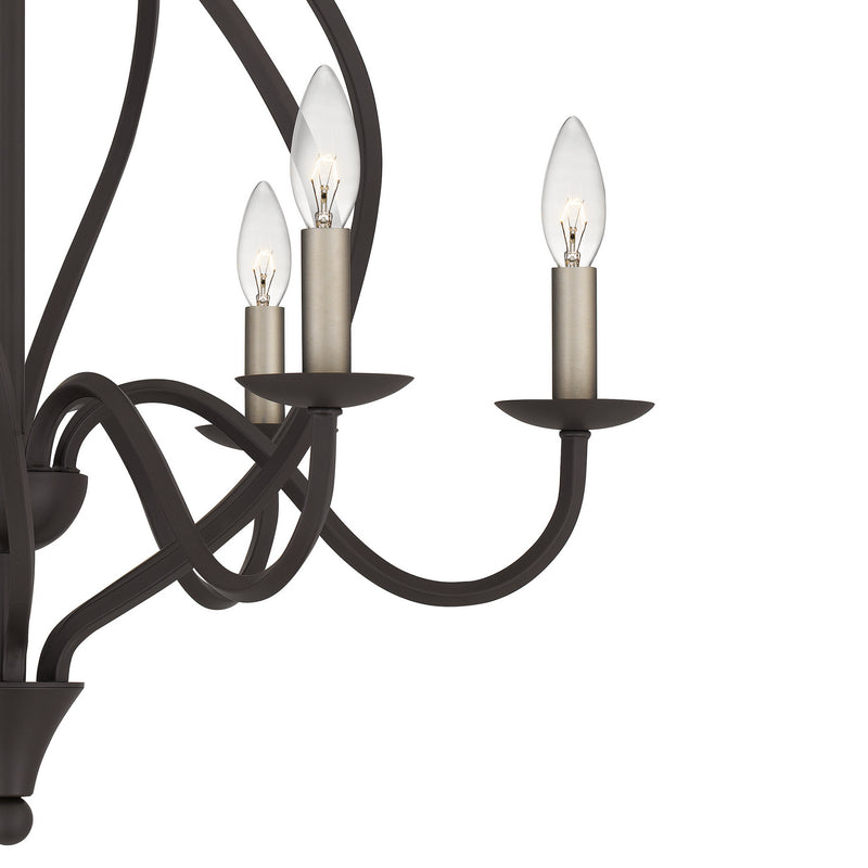 Quoizel DUP5025OZ Dupont Six Light Chandelier, Old Bronze Alternate Image 4.jpg