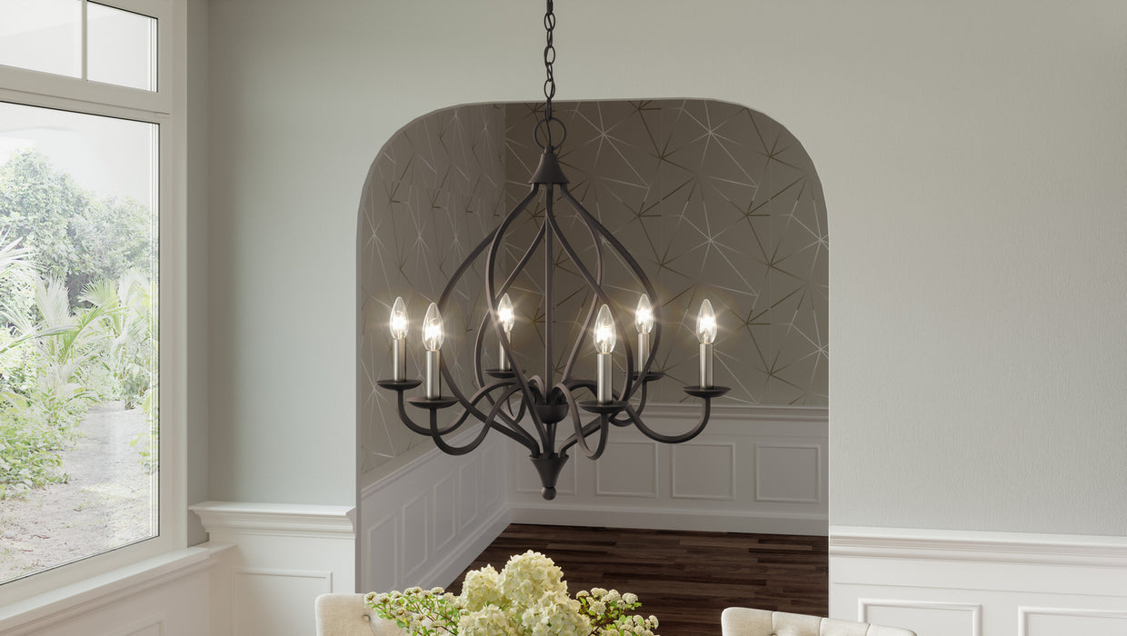 Quoizel DUP5025OZ Dupont Six Light Chandelier, Old Bronze Alternate Image 7.jpg