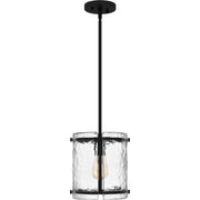 Quoizel FTS1509EK Fortress One Light Mini Pendant, Earth Black Alternate Image 2.jpg