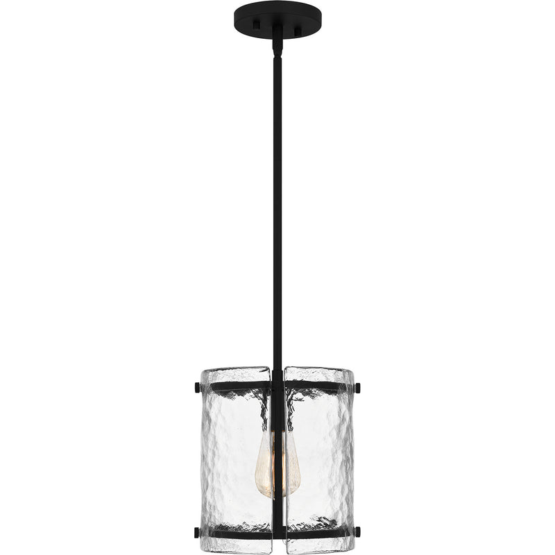 Quoizel FTS1509EK Fortress One Light Mini Pendant, Earth Black Alternate Image 2.jpg