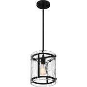 Quoizel FTS1509EK Fortress One Light Mini Pendant, Earth Black Alternate Image 3.jpg