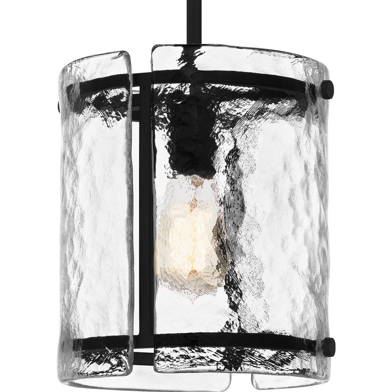 Quoizel FTS1509EK Fortress One Light Mini Pendant, Earth Black Alternate Image 4.jpg