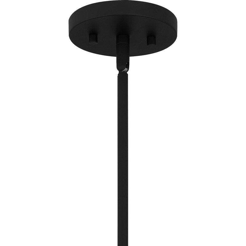 Quoizel FTS1509EK Fortress One Light Mini Pendant, Earth Black Alternate Image.jpg