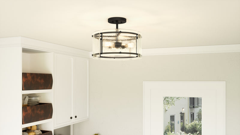 Quoizel FTS1716EK Fortress Three Light Semi Flush Mount, Earth Black Alternate Image 6.jpg