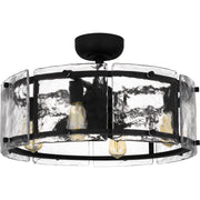 Quoizel FTS3124EK Fortress Four Light Fandelier, Earth Black Alternate Image.jpg