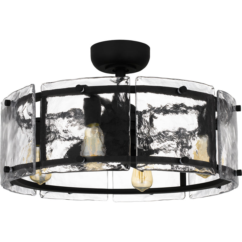 Quoizel FTS3124EK Fortress Four Light Fandelier, Earth Black Alternate Image.jpg