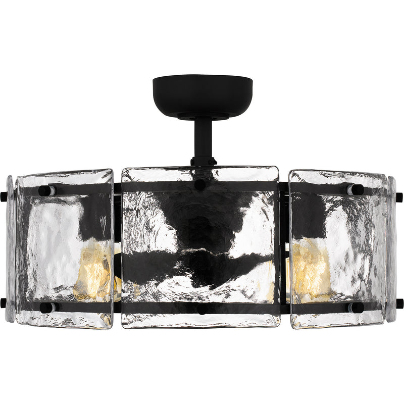Quoizel FTS3124EK Fortress Four Light Fandelier, Earth Black Alternate Image 2.jpg