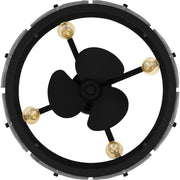 Quoizel FTS3124EK Fortress Four Light Fandelier, Earth Black Alternate Image 4.jpg