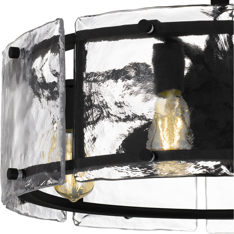 Quoizel FTS3124EK Fortress Four Light Fandelier, Earth Black Alternate Image.jpg