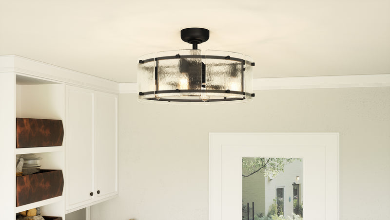 Quoizel FTS3124EK Fortress Four Light Fandelier, Earth Black Alternate Image 7.jpg