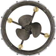 Quoizel FTS3124MM Fortress Four Light Fandelier, Mottled Silver Alternate Image 4.jpg