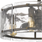 Quoizel FTS3124MM Fortress Four Light Fandelier, Mottled Silver Alternate Image.jpg