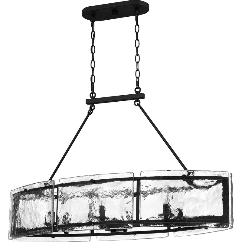 Quoizel FTS638EK Fortress Six Light Island Chandelier, Earth Black Alternate Image.jpg