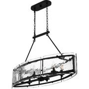 Quoizel FTS638EK Fortress Six Light Island Chandelier, Earth Black Alternate Image 3.jpg