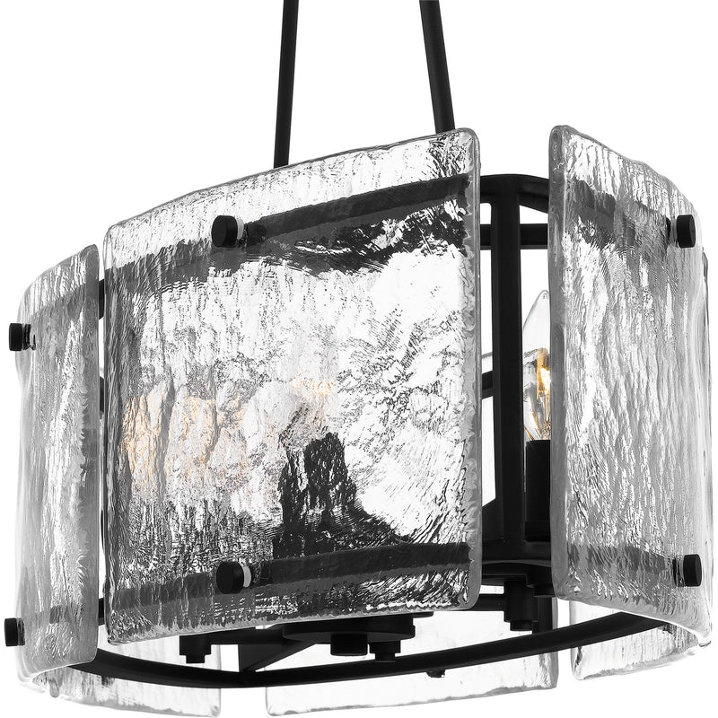 Quoizel FTS638EK Fortress Six Light Island Chandelier, Earth Black Alternate Image 4.jpg