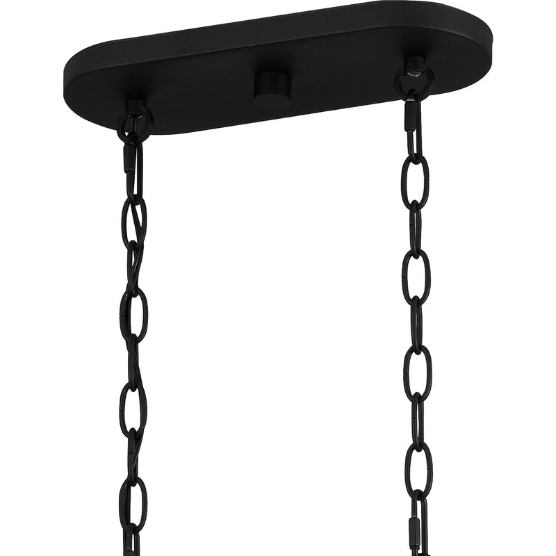 Quoizel FTS638EK Fortress Six Light Island Chandelier, Earth Black Alternate Image 6.jpg