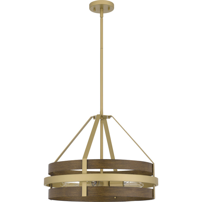 Quoizel GDN2820CG Gadsen Four Light Pendant, Champagne Gold Alternate Image.jpg