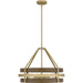 Quoizel GDN2820CG Gadsen Four Light Pendant, Champagne Gold Alternate Image 2.jpg