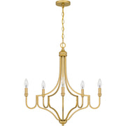 Quoizel MAB5026LG Mabel Five Light Chandelier, Light Gold Alternate Image.jpg