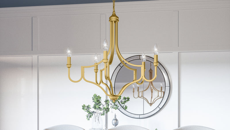 Quoizel MAB5026LG Mabel Five Light Chandelier, Light Gold Alternate Image 10.jpg