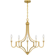 Quoizel MAB5026LG Mabel Five Light Chandelier, Light Gold Alternate Image 4.jpg
