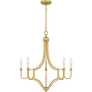 Quoizel MAB5026LG Mabel Five Light Chandelier, Light Gold Alternate Image.jpg