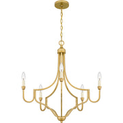 Quoizel MAB5026LG Mabel Five Light Chandelier, Light Gold Alternate Image 6.jpg