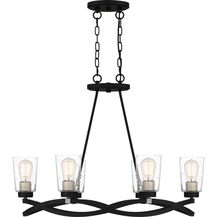 Quoizel OLK632EK Overlook Six Light Island Chandelier, Earth Black Alternate Image 2.jpg