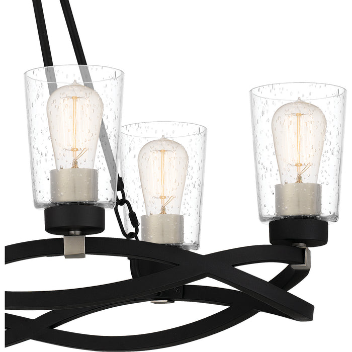 Quoizel OLK632EK Overlook Six Light Island Chandelier, Earth Black Alternate Image.jpg