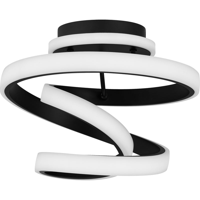Quoizel PCAVI1713MBK Aviva LED Semi Flush Mount, Matte Black Alternate Image.jpg