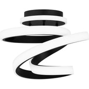 Quoizel PCAVI1713MBK Aviva LED Semi Flush Mount, Matte Black Alternate Image 2.jpg