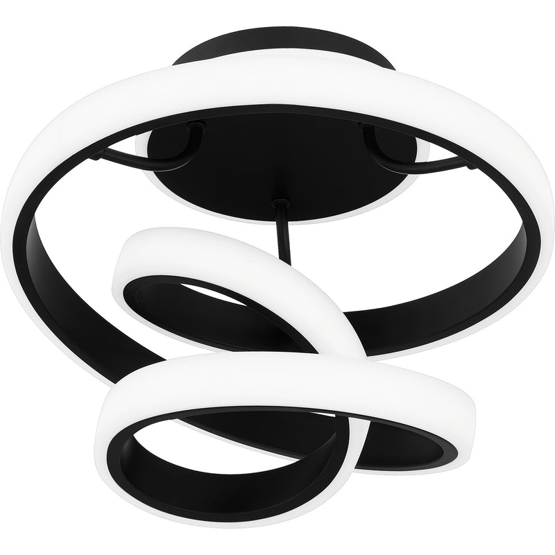 Quoizel PCAVI1713MBK Aviva LED Semi Flush Mount, Matte Black Alternate Image 3.jpg