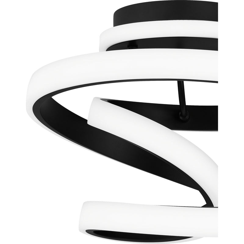 Quoizel PCAVI1713MBK Aviva LED Semi Flush Mount, Matte Black Alternate Image 4.jpg