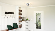 Quoizel PCAVI1713MBK Aviva LED Semi Flush Mount, Matte Black Alternate Image.jpg