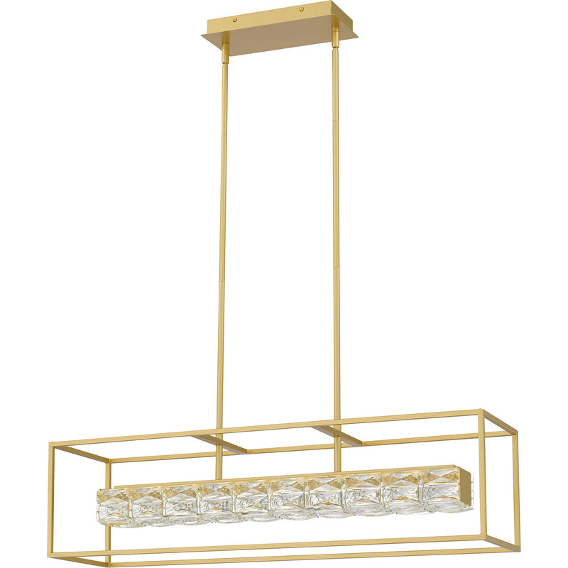 Quoizel PCDZ136SGD Dazzle LED Linear Chandelier, Soft Gold Alternate Image.jpg