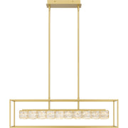 Quoizel PCDZ136SGD Dazzle LED Linear Chandelier, Soft Gold Alternate Image 2.jpg