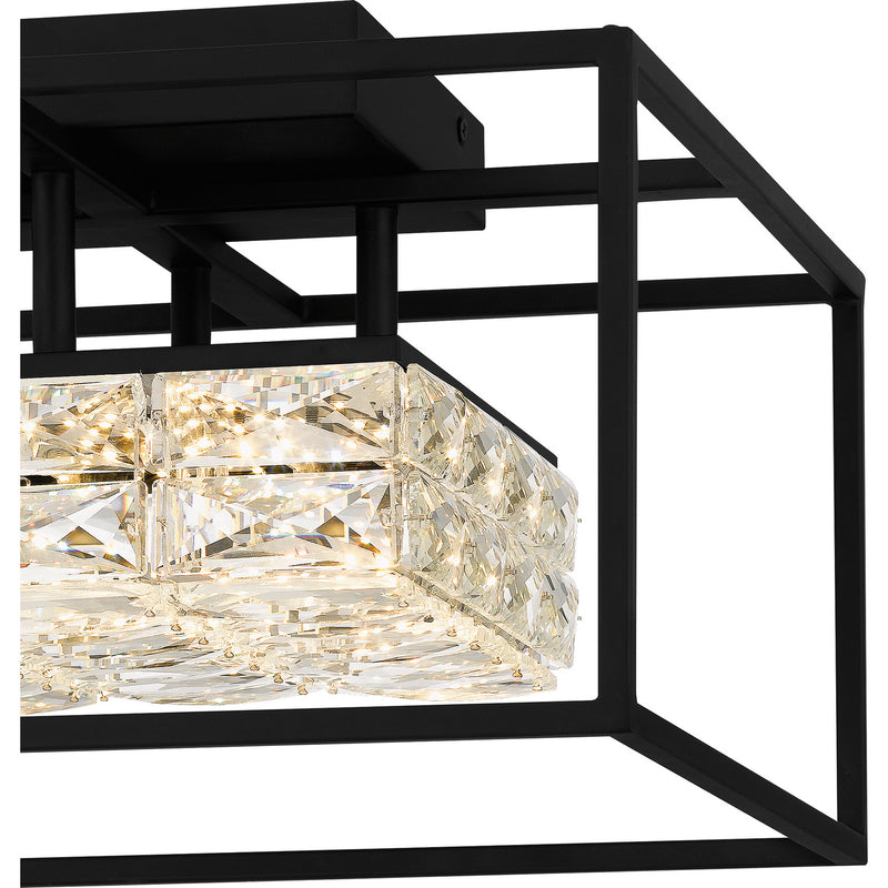Quoizel PCDZ1716MBK Dazzle LED Semi Flush Mount, Matte Black Alternate Image 4.jpg