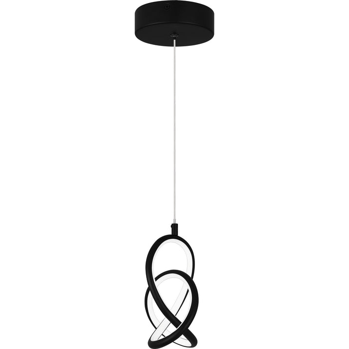 Quoizel PCILR1507MBK Illoria LED Mini Pendant, Matte Black Alternate Image 2.jpg