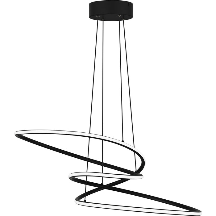 Quoizel PCOVD2827MBK Ovard LED Pendant, Matte Black Alternate Image 2.jpg