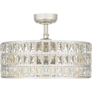Quoizel QFA4046PK Quoizel Fandelier Four Light Fandelier, Polished Nickel Alternate Image 2.jpg