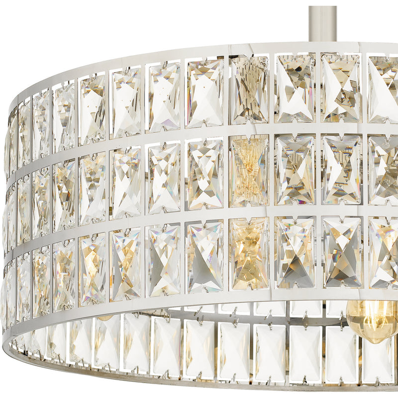 Quoizel QFA4046PK Quoizel Fandelier Four Light Fandelier, Polished Nickel Alternate Image 6.jpg