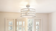 Quoizel QFA4046PK Quoizel Fandelier Four Light Fandelier, Polished Nickel Alternate Image 8.jpg