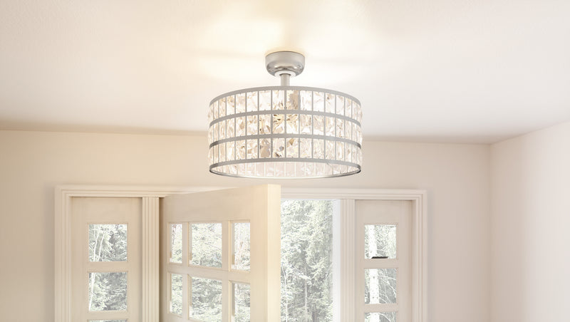Quoizel QFA4046PK Quoizel Fandelier Four Light Fandelier, Polished Nickel Alternate Image 8.jpg