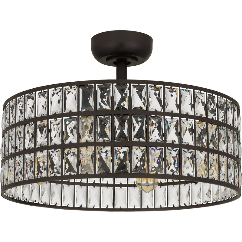 Quoizel QFA4046WT Quoizel Fandelier Four Light Fandelier, Western Bronze Alternate Image.jpg