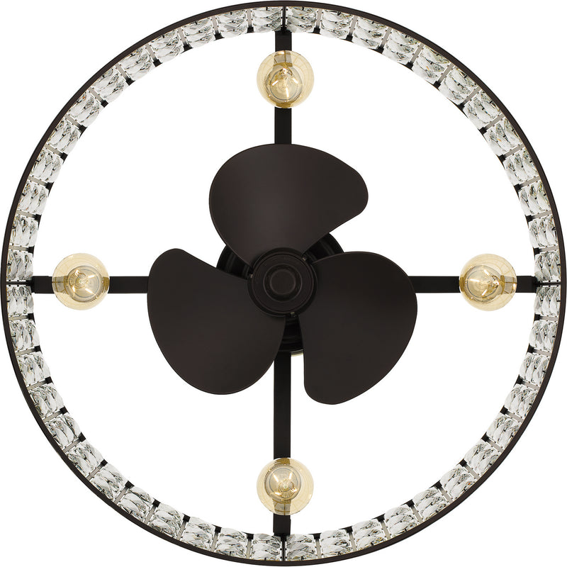 Quoizel QFA4046WT Quoizel Fandelier Four Light Fandelier, Western Bronze Alternate Image 4.jpg