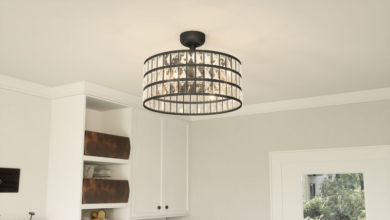 Quoizel QFA4046WT Quoizel Fandelier Four Light Fandelier, Western Bronze Alternate Image 8.jpg