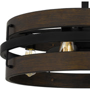 Quoizel QFA5615MBK Quoizel Fandelier Four Light Fandelier, Matte Black Alternate Image.jpg